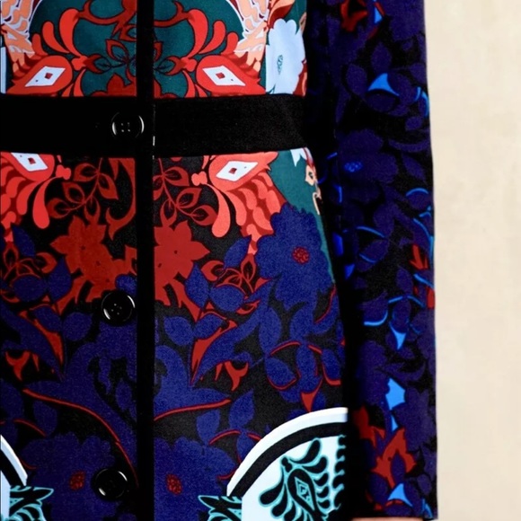 Elevenses Coat Slim Tailored black blue Stretch 10 - Picture 3 of 6